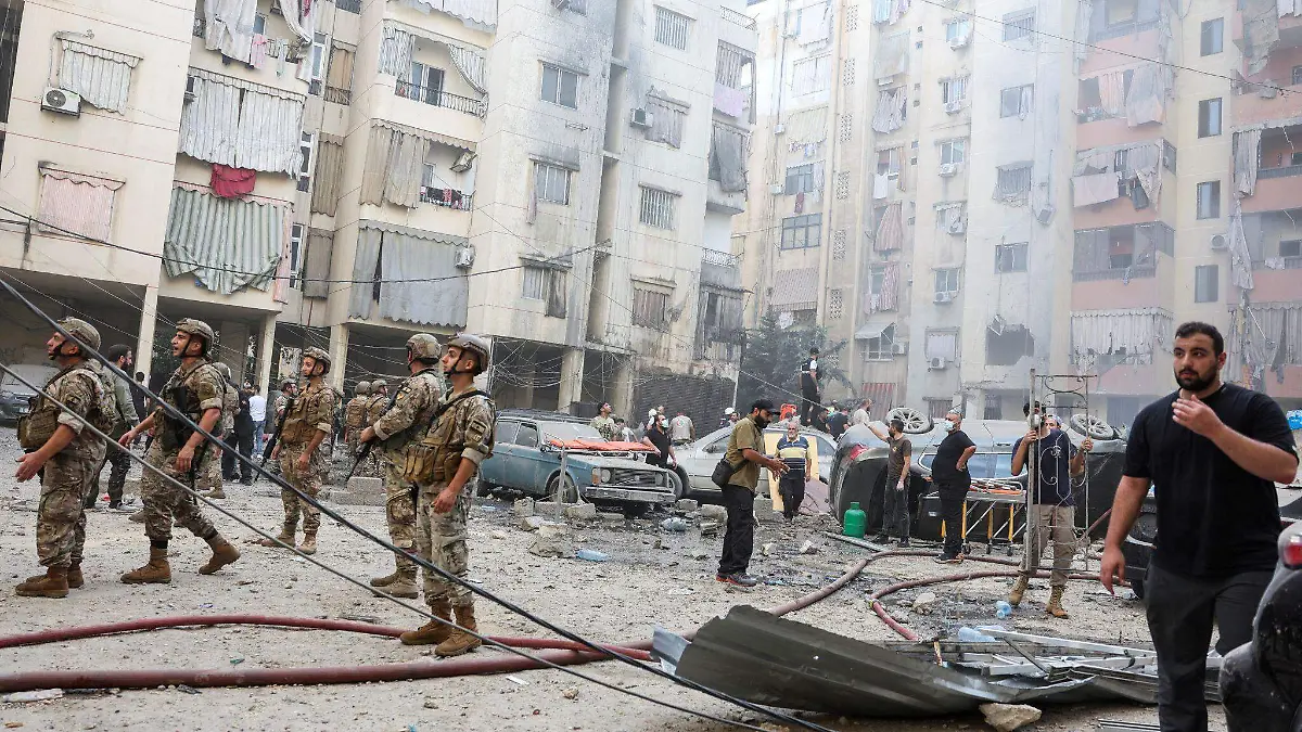 Ataque de Israel en Beirut Libano